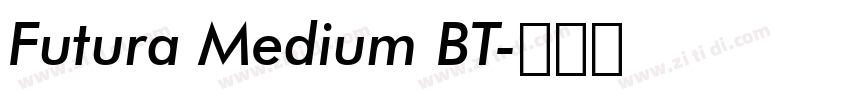 Futura Medium BT字体转换